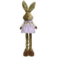 Osterhase Bunny Lila/Braun - Beige/Lila, Kunststoff/Textil (28/85-115/20cm) - Mömax