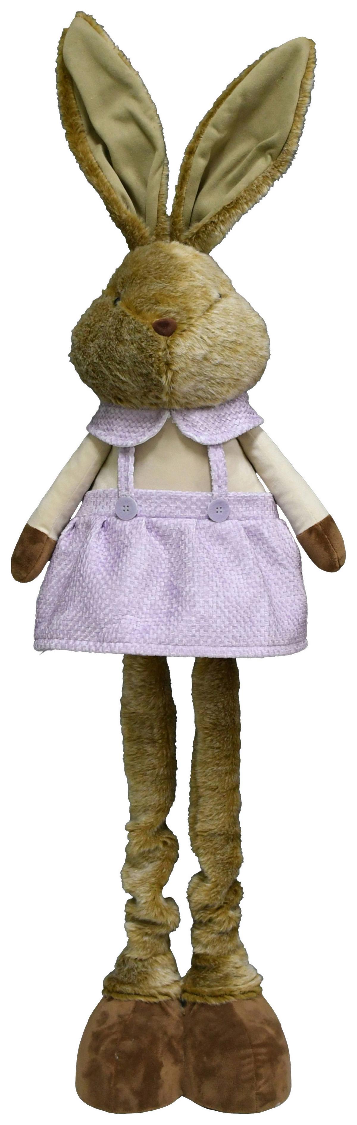Osterhase Bunny Lila/Braun - Beige/Lila, Kunststoff/Textil (28/85-115/20cm) - Mömax