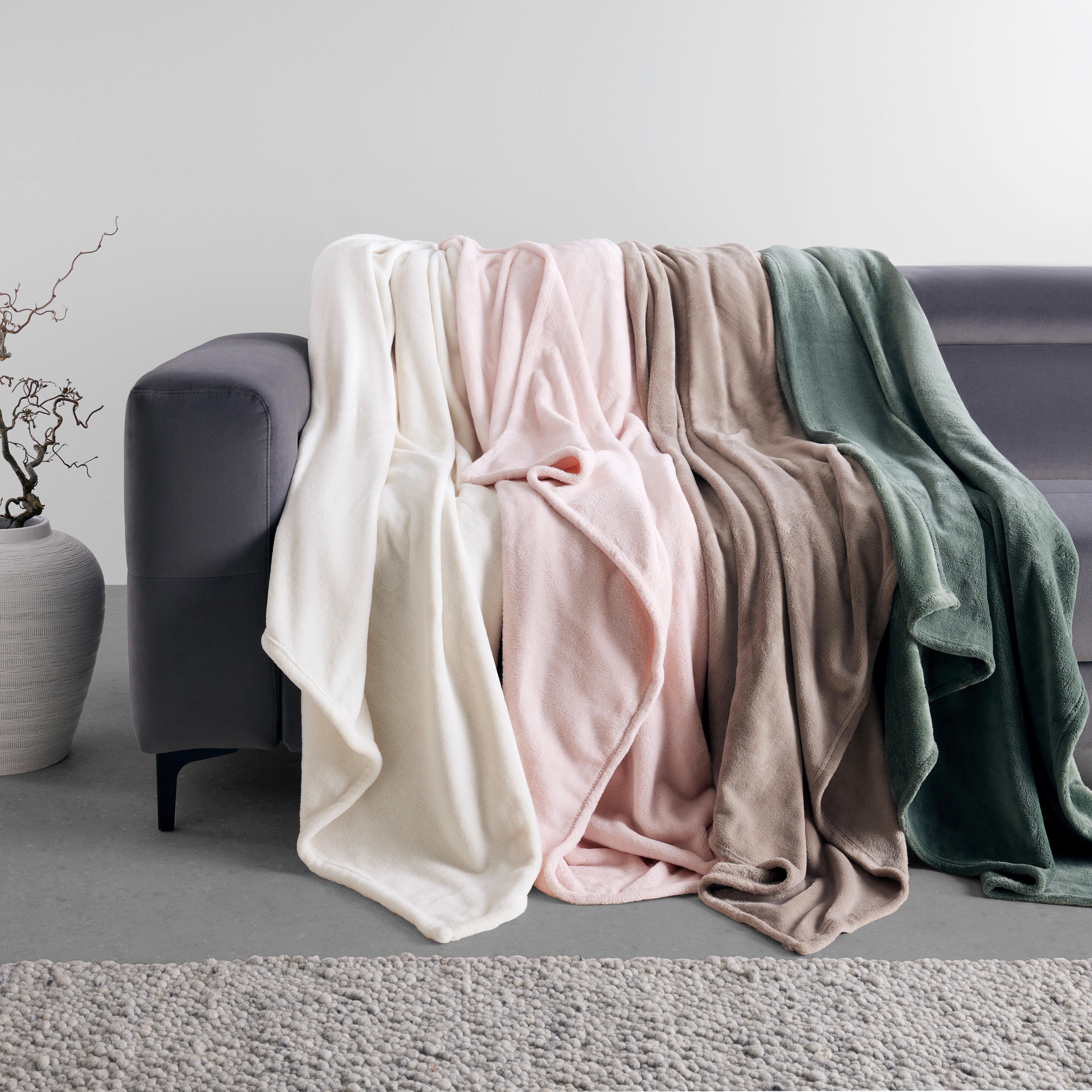 Kuscheldecke Kuschelix in Weiß ca. 140x200cm - Naturfarben, Textil (140/200cm) - Modern Living