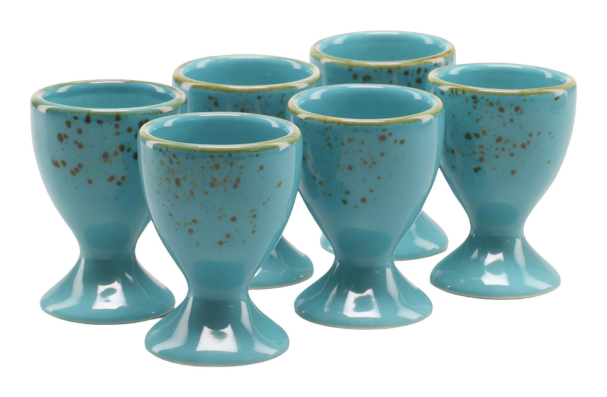 Eierbecherset 33024 Nature Collection - Türkis, Trend, Keramik (5,5cm) - Creatable