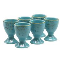 Eierbecherset 33024 Nature Collection - Türkis, Trend, Keramik (5,5cm) - Creatable