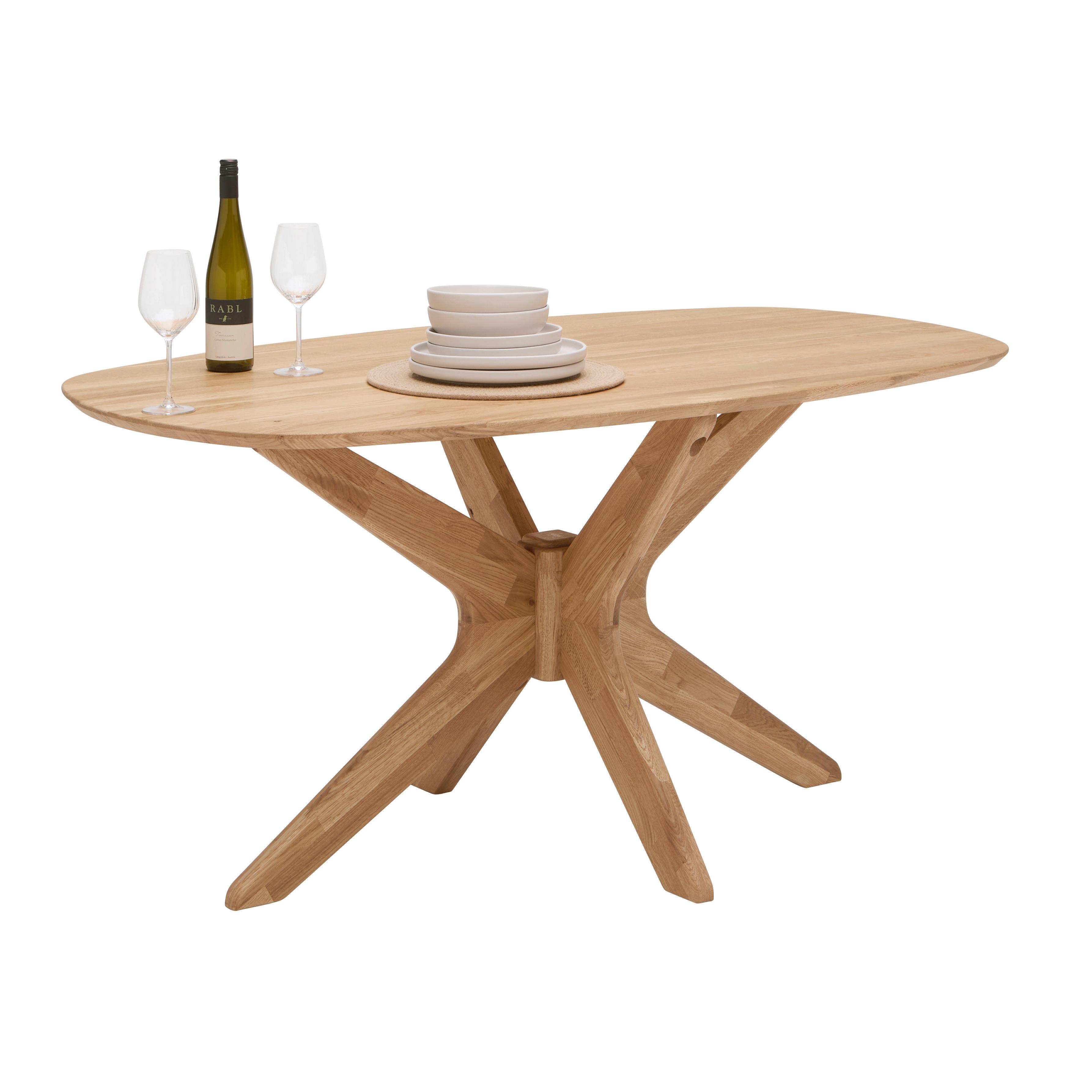 Esstisch Jefferson Wildeiche Echtholz - Wildeiche, MODERN, Holz (180/75/90cm) - Premium Living