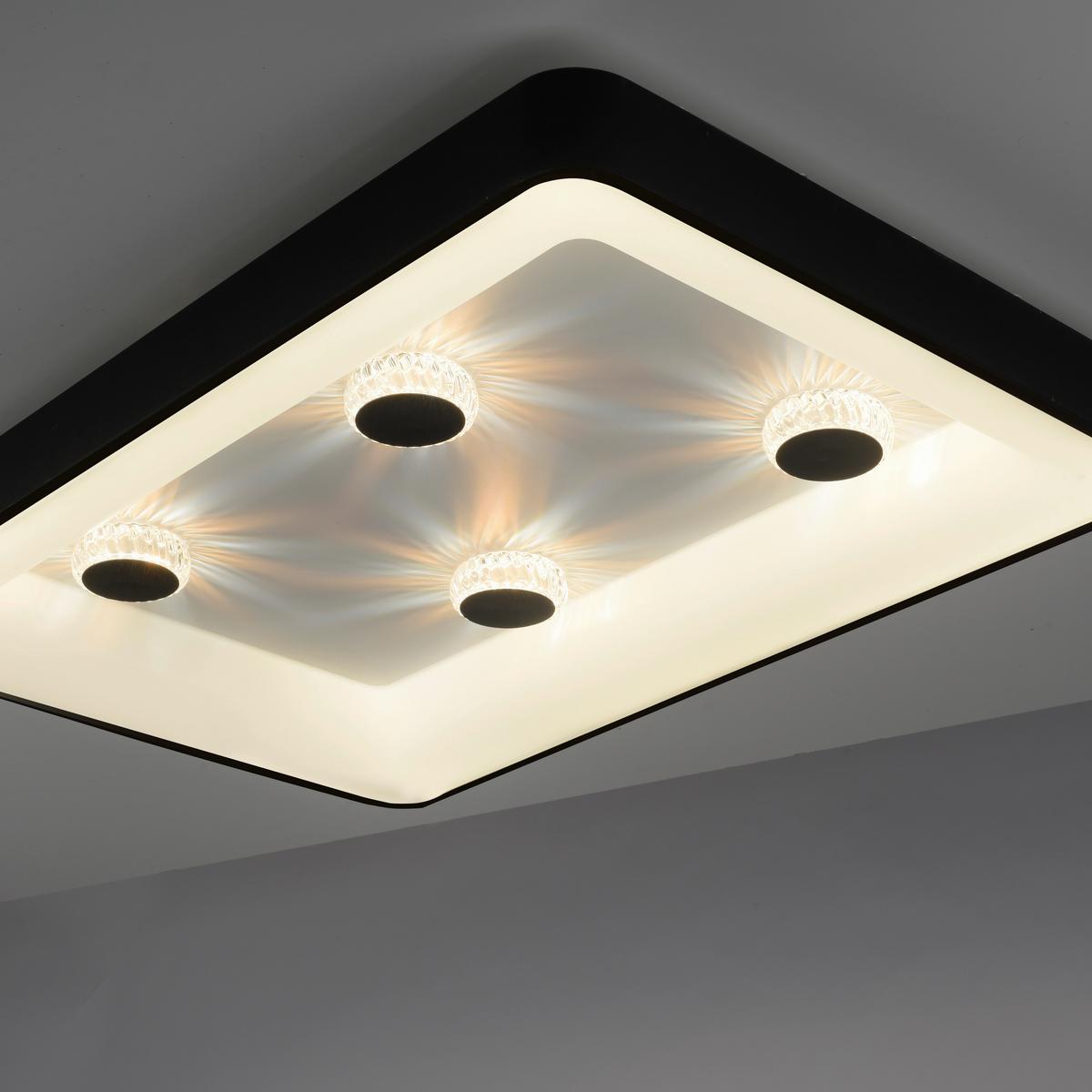 LAMPA SUFITOWA LED 14385-18 VERTIGO - Basics, tworzywo sztuczne/metal (90,5/60,5/10,5cm)