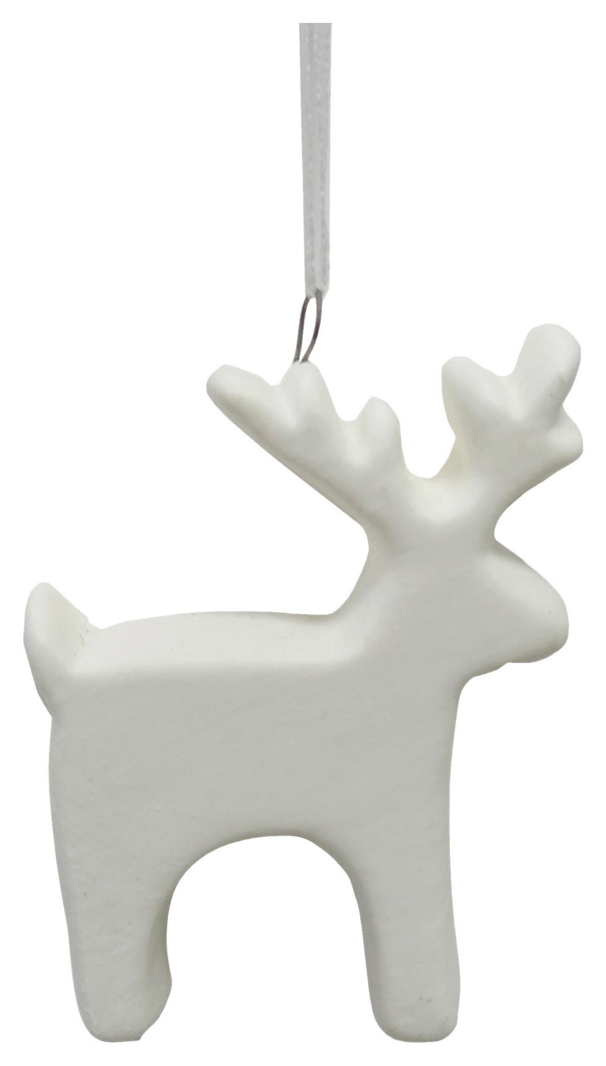 Függődísz Sweety - fehér, Konventionell, textil/kerámia (5/6,2/2cm) - Modern Living