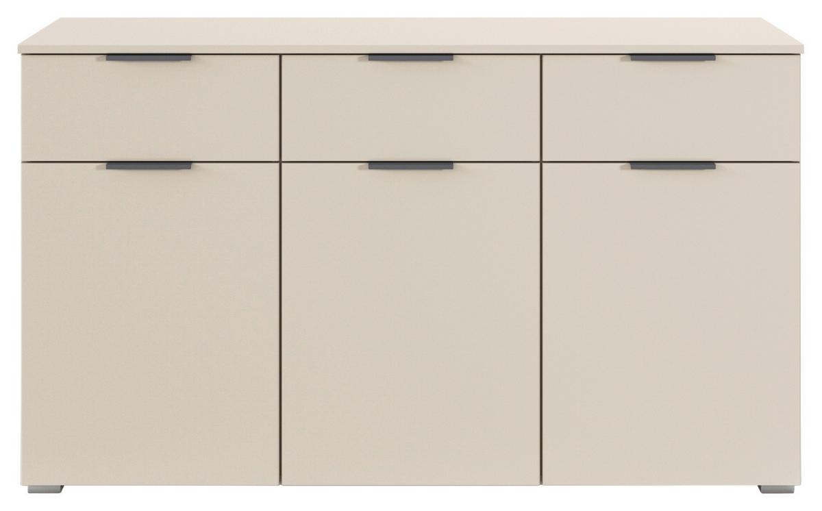 Komoda Alabama - boje šampanjca/boje aluminija, Moderno, drvni materijal (140/81/42cm) - Modern Living