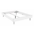 Futonska Postelja Belia - aluminij/bela, kovina/leseni material (180/200cm) - Mömax modern living