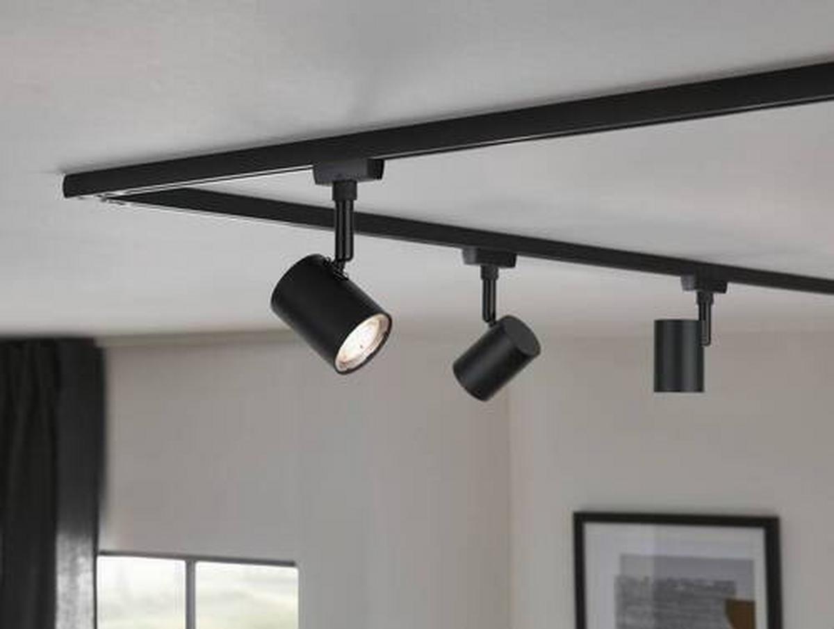 Schienensystem-Strahler Urail Limba Schwarz max. 4 Watt - Schwarz, Design, Glas/Metall (15/7/5cm) - Paulmann