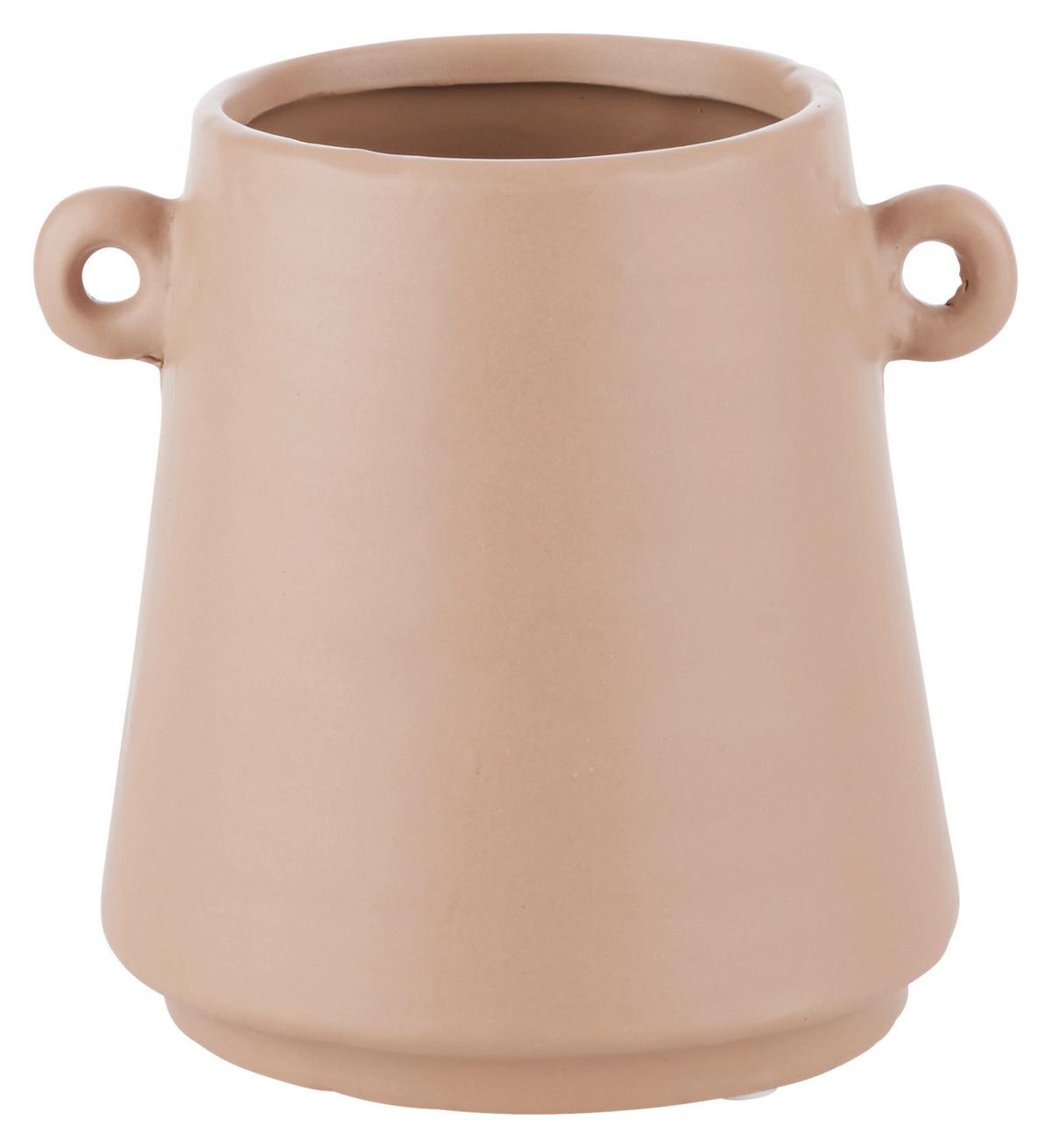 Vase Emma in Hellbraun - Hellbraun, Basics, Keramik (14/16,5/13,5cm) - Modern Living