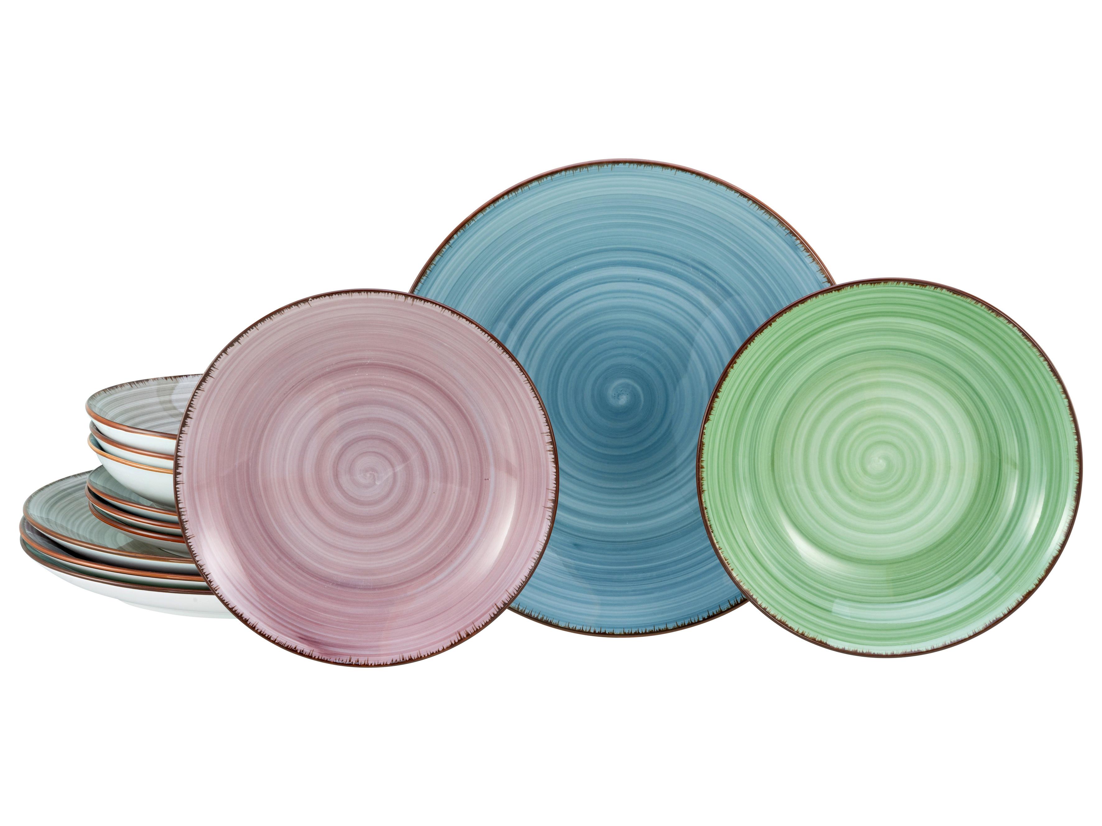 Jedilni Servis Samba, 12-Delni - večbarvno, Basics, keramika - Creatable