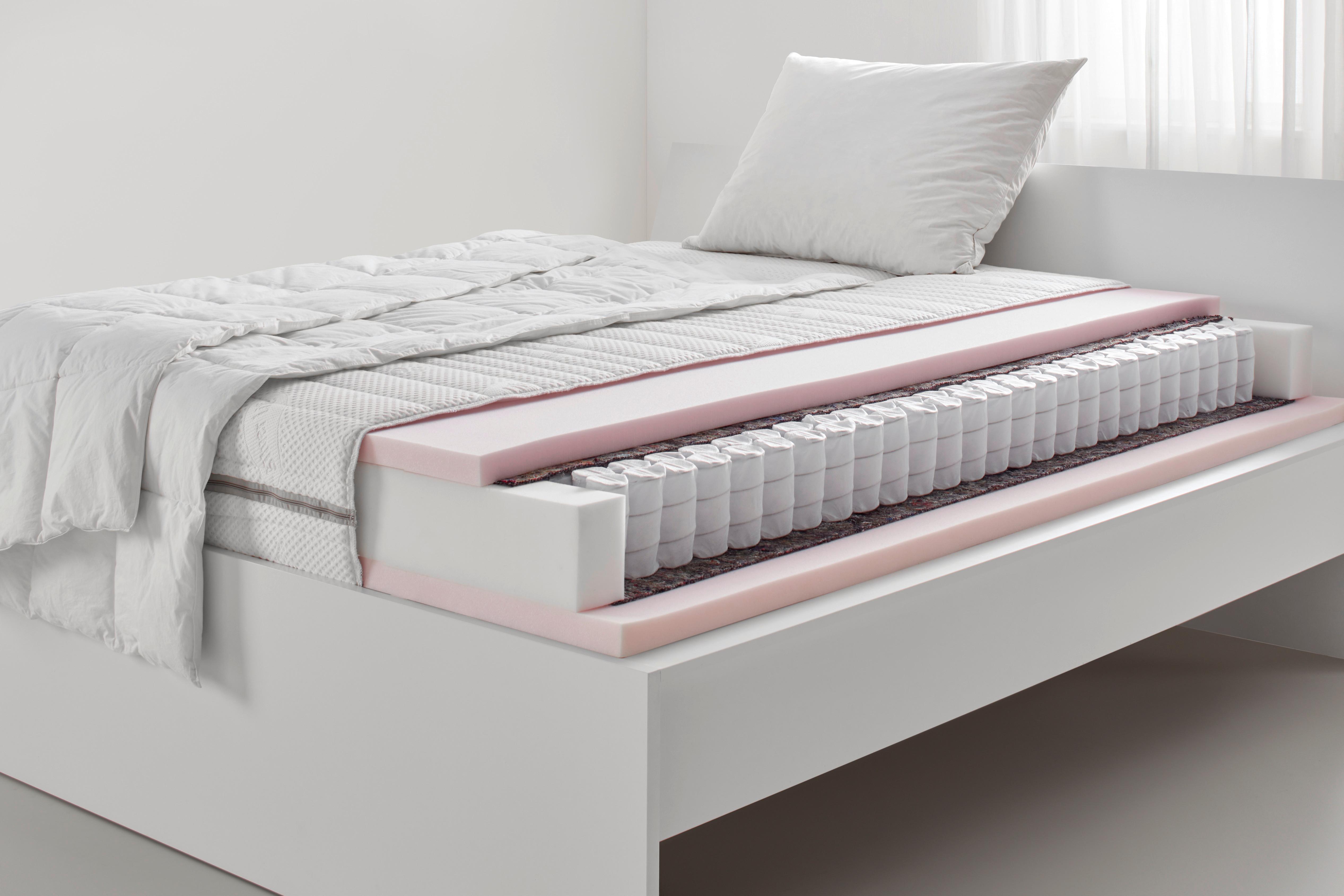 Taschenfederkernmatratze XXL-Feel ca. 140x200cm - Weiss, Textil (140/200cm) - Premium Living