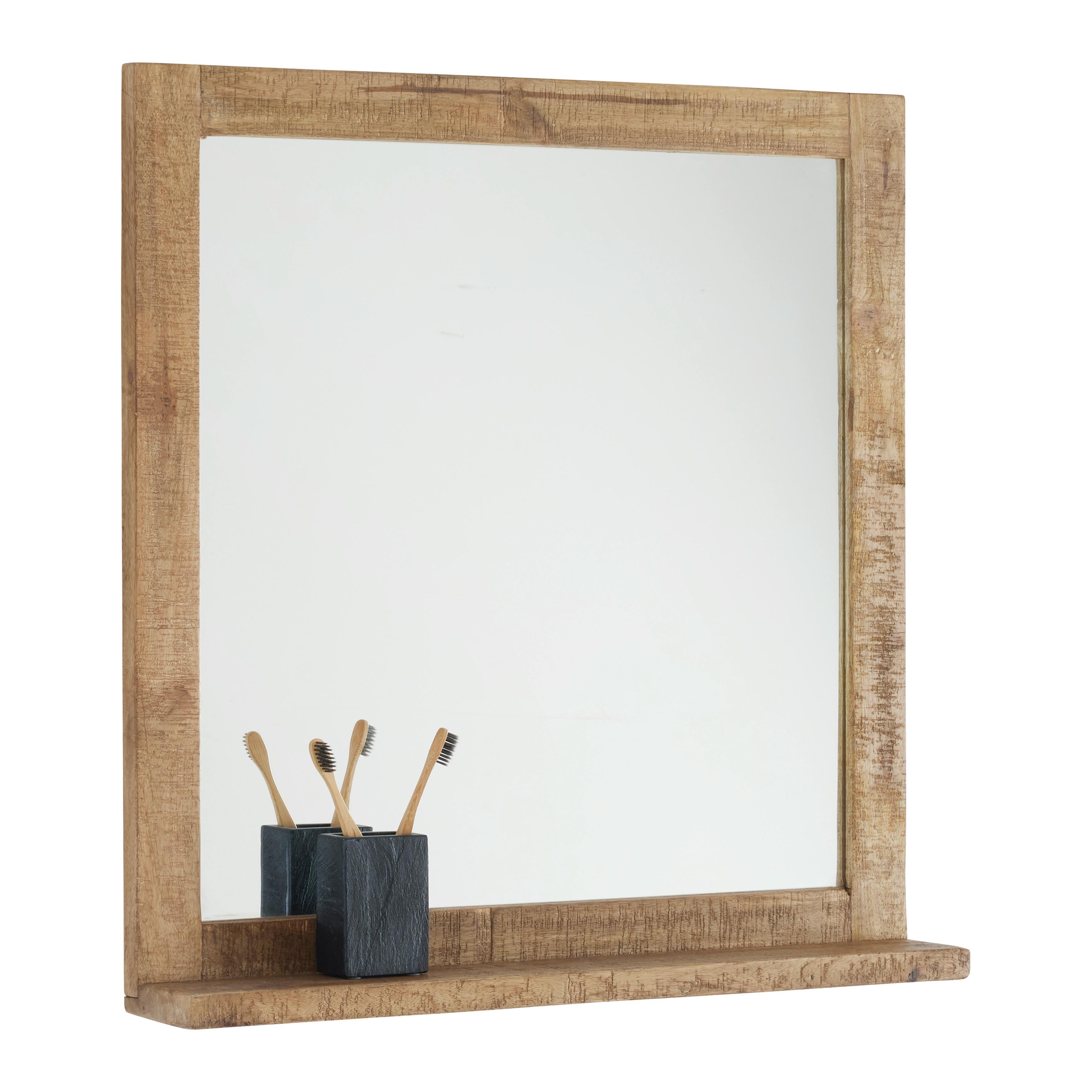 SPEGEL EVEREST -EXKLUSIV- - naturfärgad, Natur, trä (70/72,5cm) - Mömax