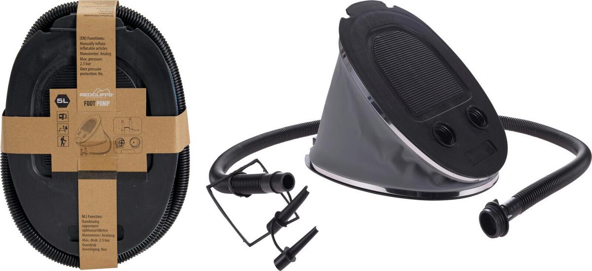 Pumpa Randy - fekete, műanyag (23/18,5cm)