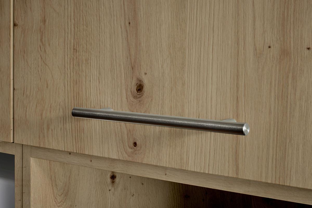 Aufsatzschrank in Eiche Artisan - Silberfarben/Eiche Artisan, Konventionell, Holzwerkstoff/Metall (50/38/67,5cm) - Mömax