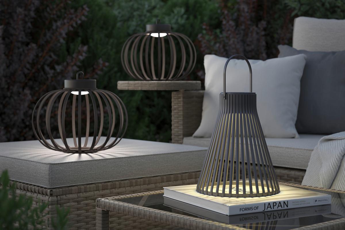 LAMPA ZEWNĘTRZNA LED PUNO - czarny, Modern, tworzywo sztuczne/materiały naturalne (25/21,5cm) - Modern Living