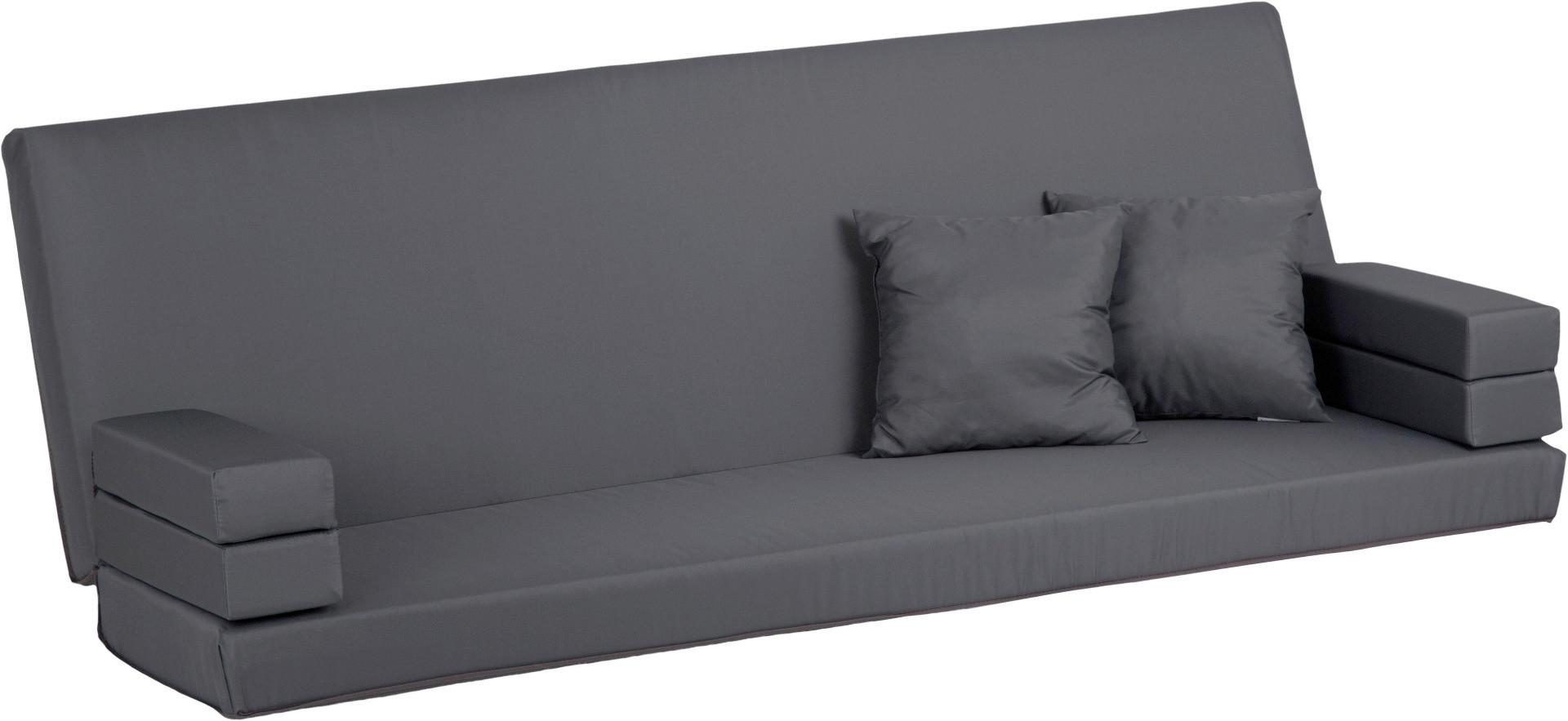 Blazina Za Gugalnico Acamp, Siva - antracit, Basics, tekstil (183/57/10cm) - Gardenson