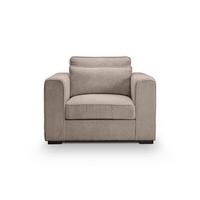 1,5-Sitzer-Sofa Almera Beigebraun - Beigebraun/Schwarz, Basics, Holz/Textil (120/92/112cm) - MID.YOU