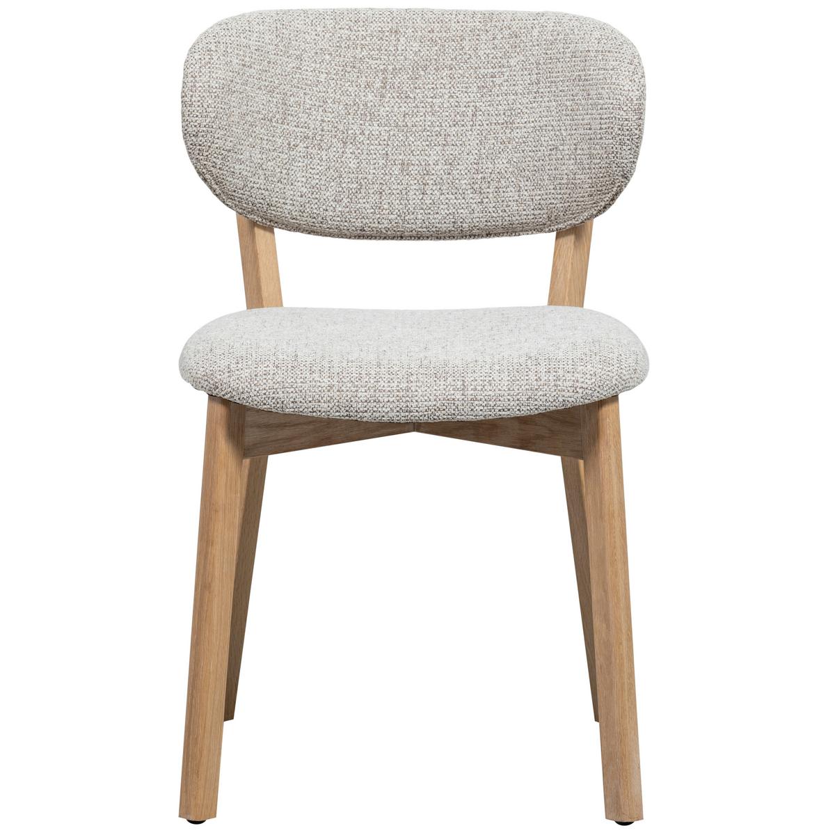 Stuhl-Set Udar 2er-Set Naturfarben - Naturfarben, MODERN, Holz/Textil (51/82/60cm) - Livetastic