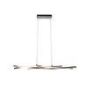 LED-Pendelleuchte Blaze Schwarz/Alufarben max. 35 Watt - Schwarz/Alufarben, Design, Metall (107,5/150/15,5cm) - Trio Leuchten