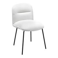 KRZESŁO ELLIS - biały/czarny, Modern, metal/drewno (43/80/50cm) - Bessagi Home