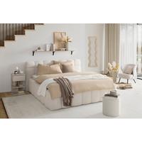 Polsterbett Monte -Top- -Based- - Beige/Schwarz, Konventionell, Kunststoff/Textil (180/200cm) - Based