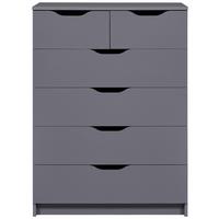 Kommode Silenzia Graphit - Graphitfarben, Design, Holzwerkstoff (82/112/40cm) - Livetastic