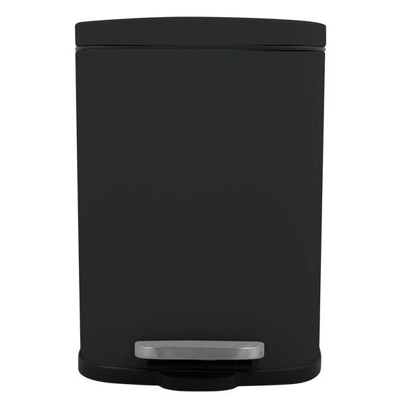 Treteimer Akira Matt-Black - Schwarz, Basics, Kunststoff/Metall (28/19,3/37,9cm) - Spirella