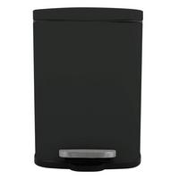 Treteimer Akira Matt-Black - Schwarz, Basics, Kunststoff/Metall (28/19,3/37,9cm) - Spirella