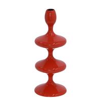 Stabkerzenhalter Laureen Rot - Rot, Basics, Metall (11/28/11cm)