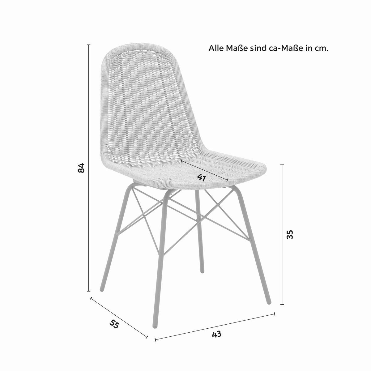 Gartenset Zophia Grau Metall/Polywood - Dunkelgrau/Naturfarben, MODERN, Kunststoff/Metall (180/74/90cm) - Bessagi Garden
