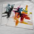 Webteppich abstract in Bunt, ca. 80x150cm - Multicolor, LIFESTYLE, Textil (80/150cm) - MÖMAX modern living