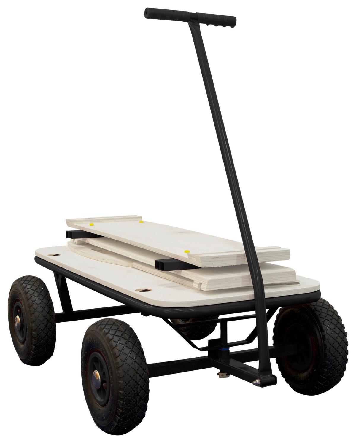 BOLLERWAGEN CC93611 - Schwarz/Braun, Konventionell, Holz/Metall (61/95/97cm)