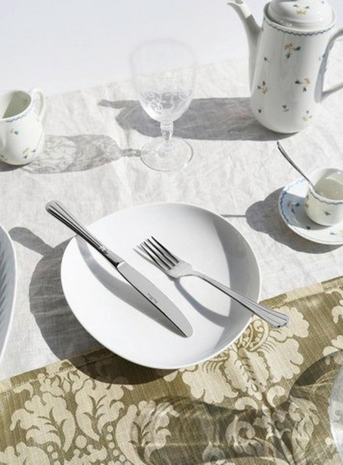 Jedilni Pribor Bernini, 24-Delni - barve nerjavečega jekla, Basics, kovina - Pintinox