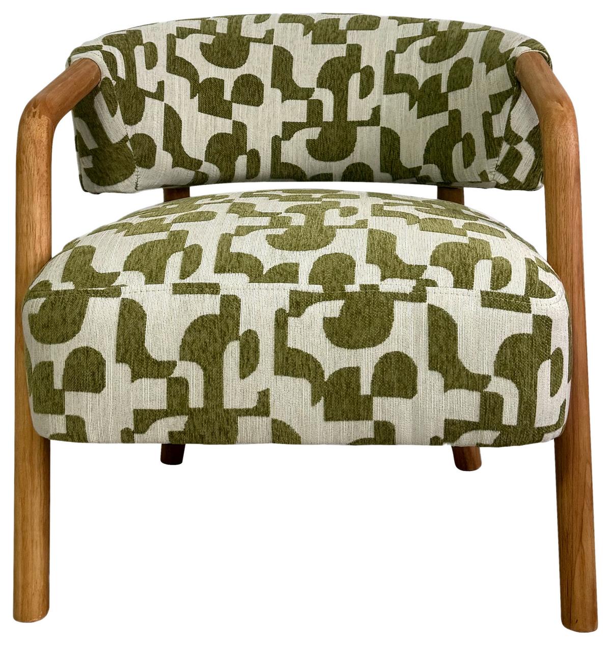 SCAUN CU BRAțE JORIS -TREND- - verde/culoare natur, Lifestyle, lemn/textil (66,5/70,5/70,5cm) - Mömax