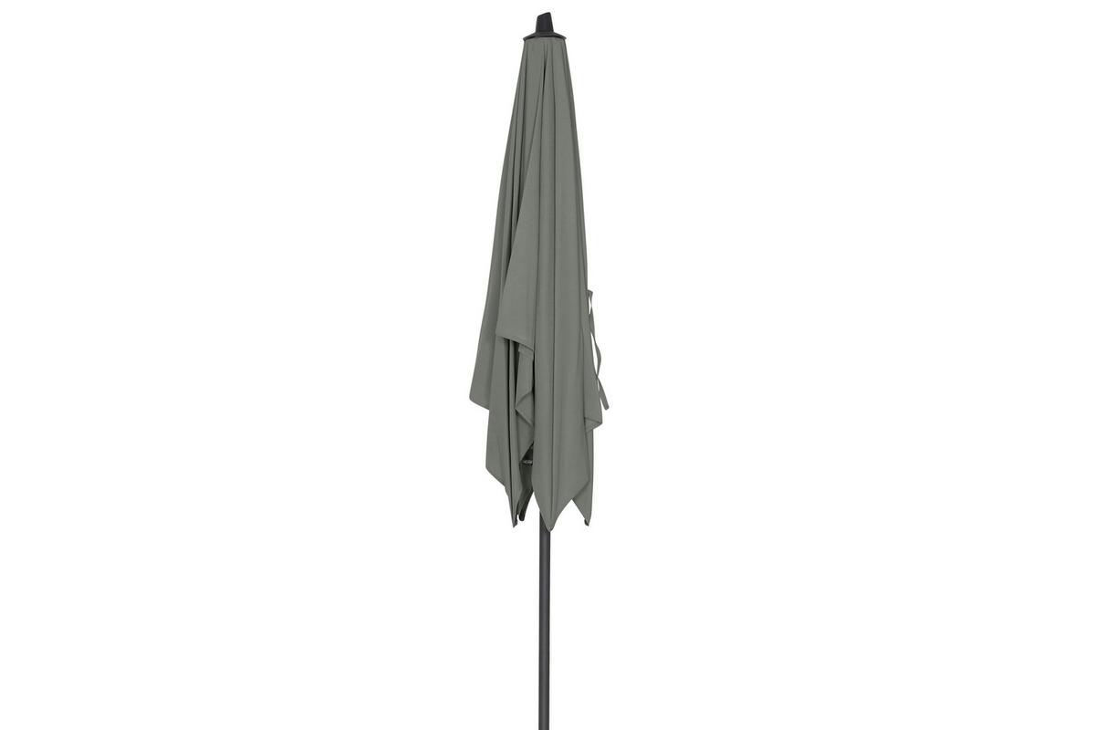 Sonnenschirm Anthrazit/ Olivgrün ca. 250x238x200 cm - Anthrazit/Olivgrün, KONVENTIONELL, Textil/Metall (250/200cm) - Siena Garden