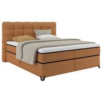 Boxspring Krevet Carmen C - boje hrđe, Konvencionalno, drvni materijal/drvo (160/200cm) - Premium Living
