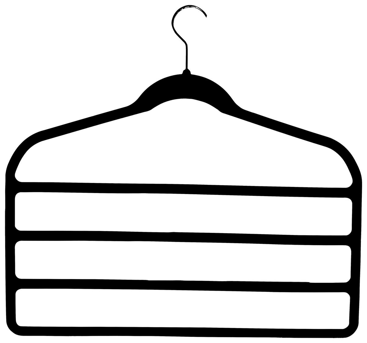 Hosenbügel Velvet in Schwarz - Schwarz, MODERN, Kunststoff/Textil (45/42,5/0,5cm) - Mömax