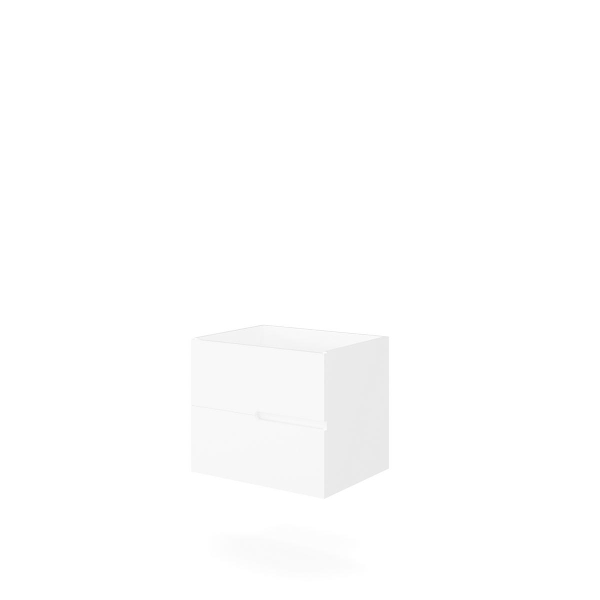 Element Ispod Umivaonika Eva - bijela visoki sjaj/antracit, Moderno, drvni materijal (60/51/46cm)