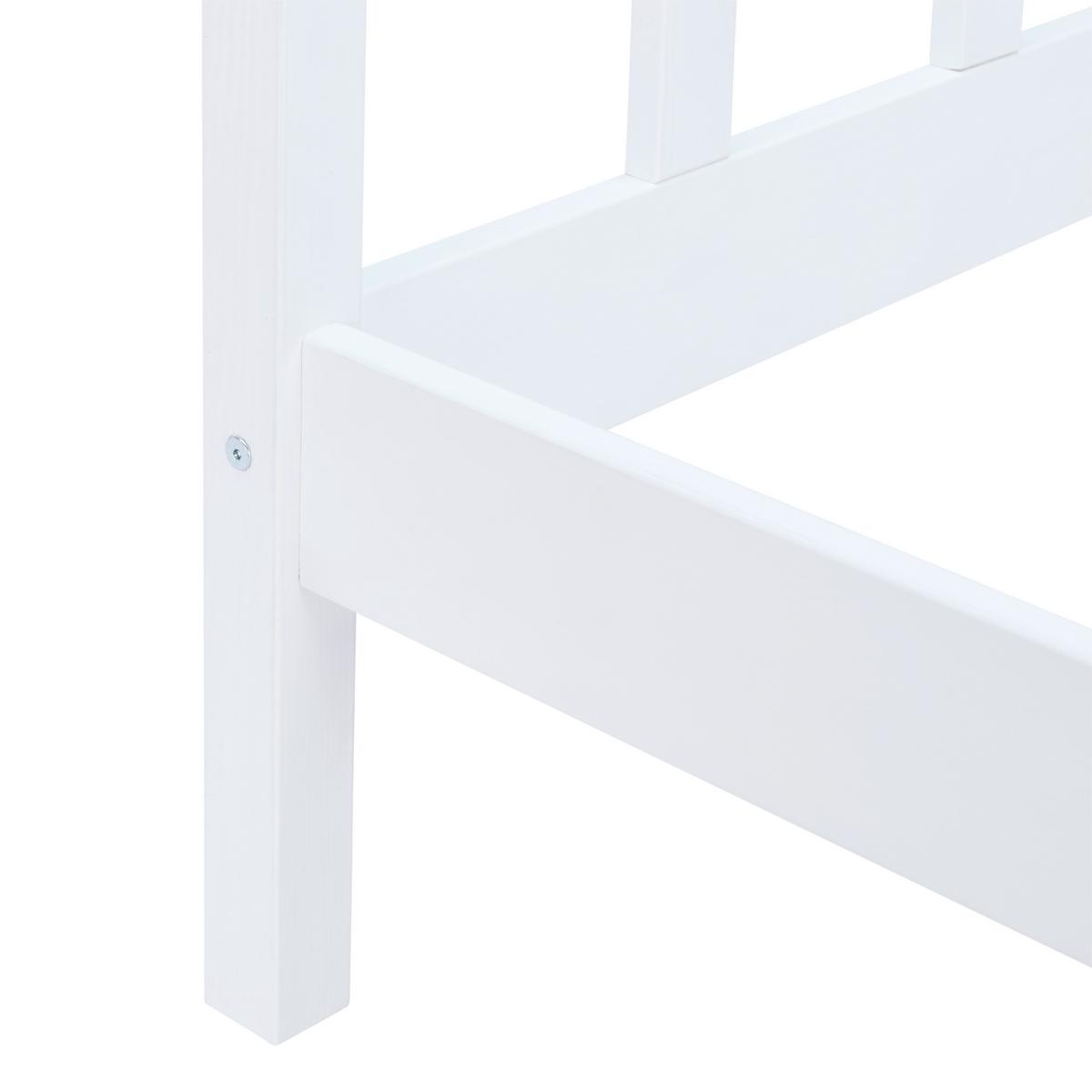 Postelja Maren - bela, Basics, les (90/200cm)