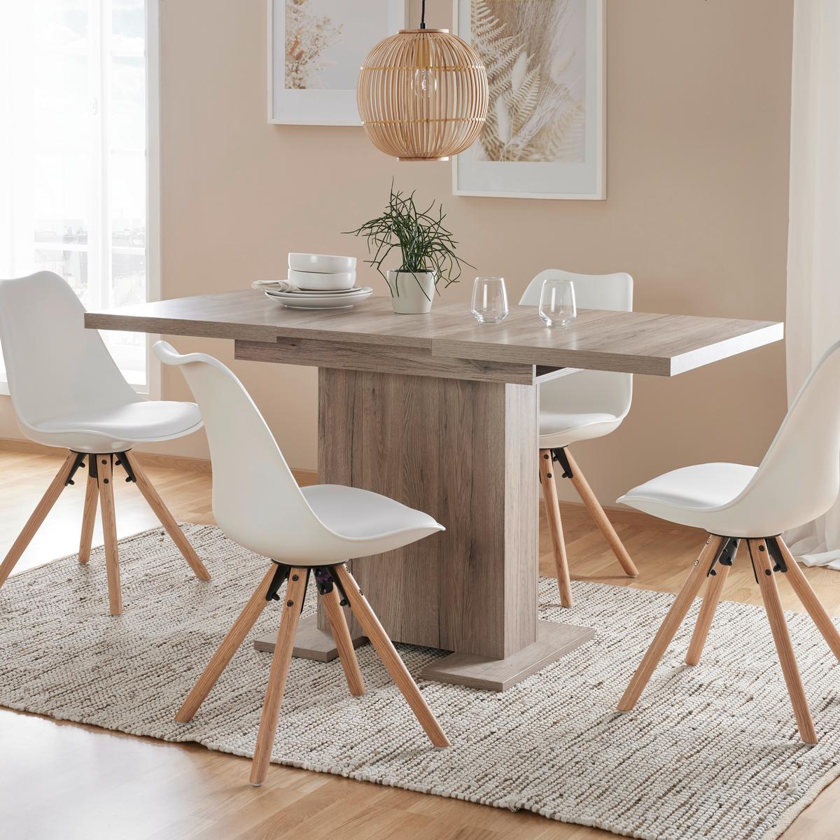 Kihúzható Asztal Klara - tölgyfa színű, Modern, faalapú anyag (110-150/78/70cm) - Mömax