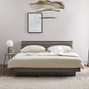 Tapecirani Krevet Mariello - svijetlo smeđa/antracit, Moderno, drvo/tekstil (180/200cm) - Bessagi Home