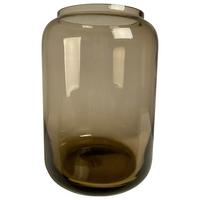 Vase Wolga in Taupe - Taupe, MODERN, Glas (19/27cm) - Vase the World