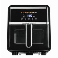 FRYTKOWNICA BEZTŁUSZCZOWA 16539 - kolor srebrny/czarny, Basics, tworzywo sztuczne/metal (36,5/25/30cm) - GOURMETMAXX