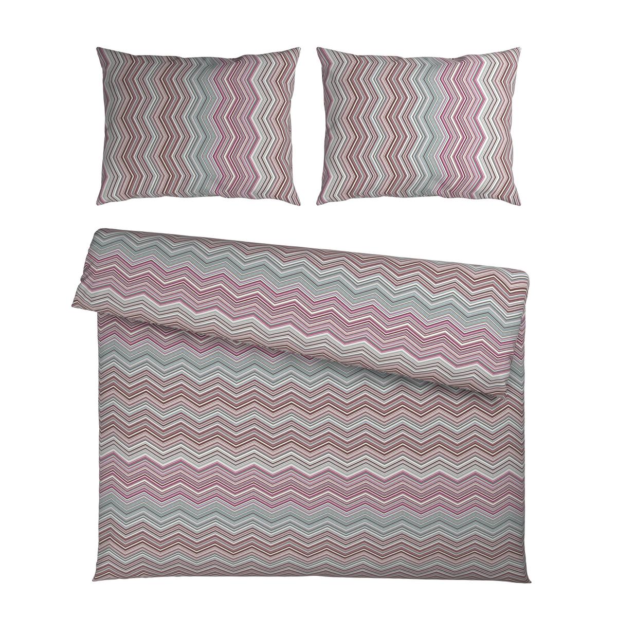 Posteljnina Zickzack Xxl, Sivovijolična, 2x60/80,200/200 - sivovijolična, Konvencionalno, tekstil (200/200cm) - Mömax