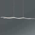 Hängeleuchte Wave Line, max. 2x10 Watt - Chromfarben, KONVENTIONELL, Kunststoff/Metall (100/120/8cm) Hängeleuchte Wave Line, max. 2x10 Watt - Chromfarben, KONVENTIONELL, Kunststoff/Metall (100/120/8cm)