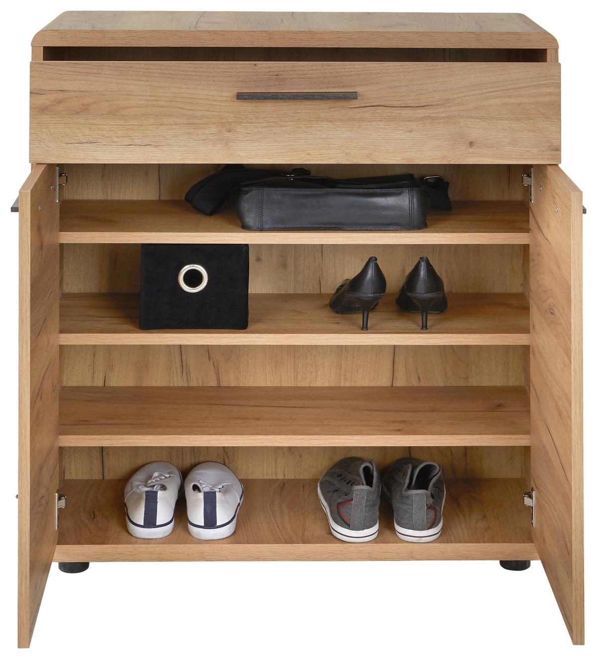 Comodă FONTANA - culoare lemn stejar, Modern, material pe bază de lemn (84/90/32cm) - Modern Living