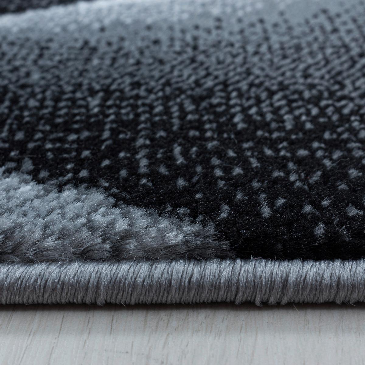 Webteppich Costa Schwarz ca. 80x150cm - Schwarz, Design, Textil (80/150cm)