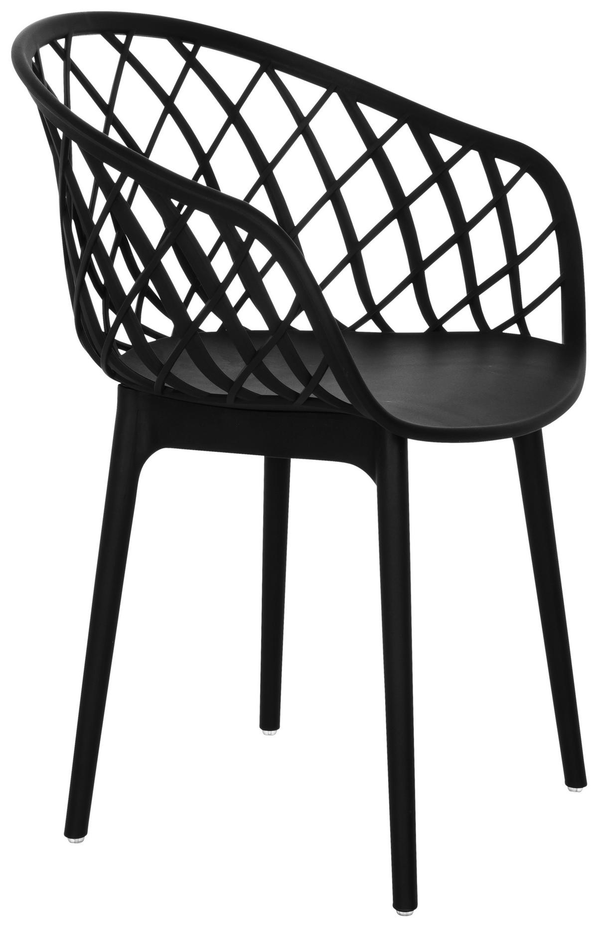Konferenčni Stol Begio B, Črna - črna, Basics, umetna masa (57/76/53cm) - MID.YOU