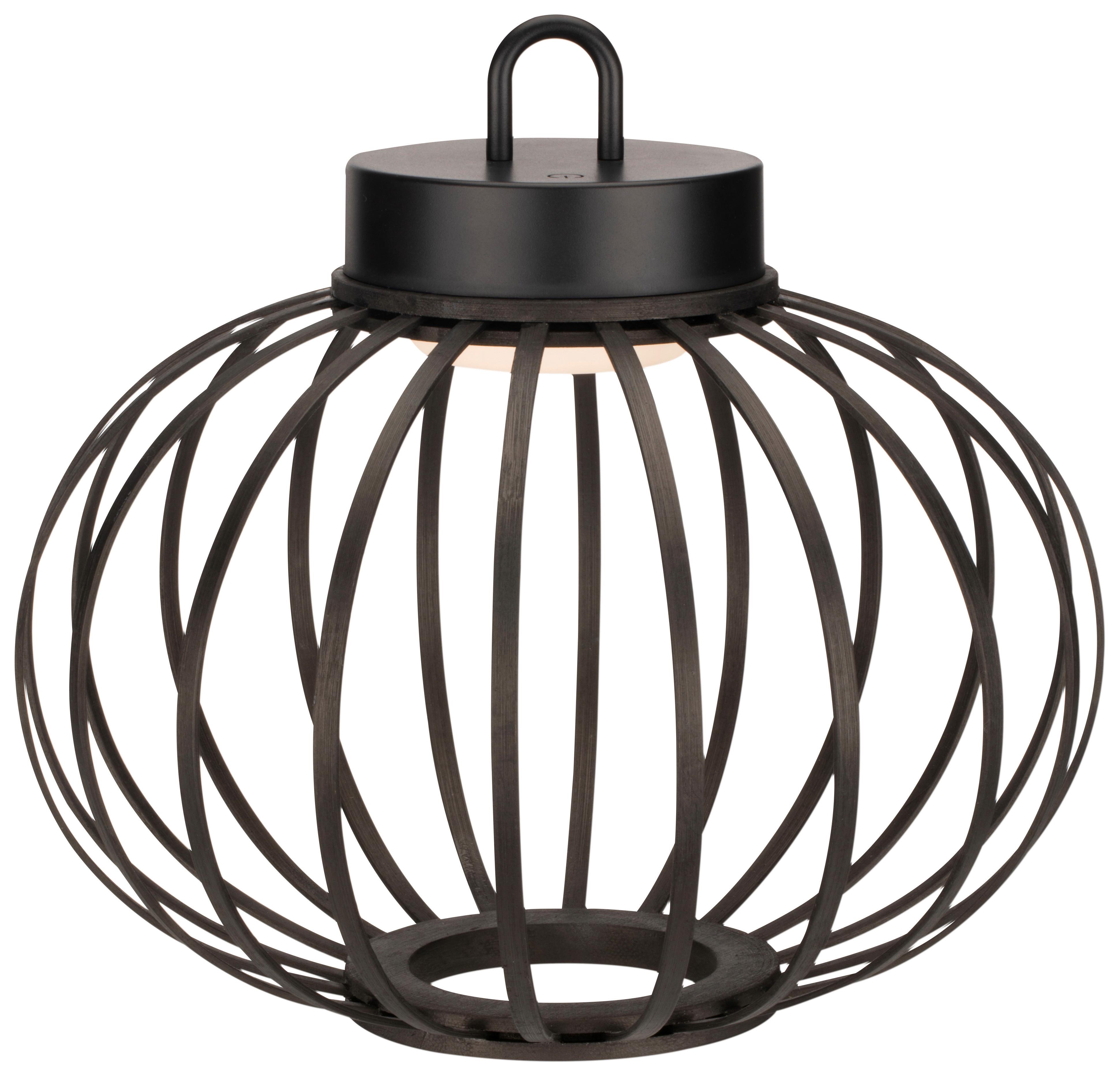 LED-Außenleuchte Puno Schwarz max. 1,6 Watt - Schwarz, MODERN, Naturmaterialien/Kunststoff (25/21,5cm) - Modern Living