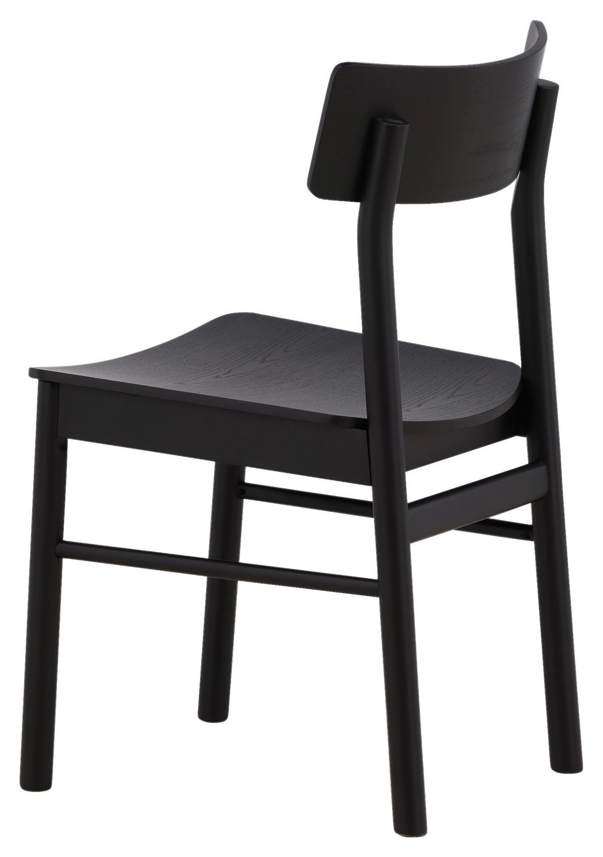 STUHL-SET MONTROS - Schwarz, Design, Holz/Holzwerkstoff (45.5/82/48cm) - Livetastic