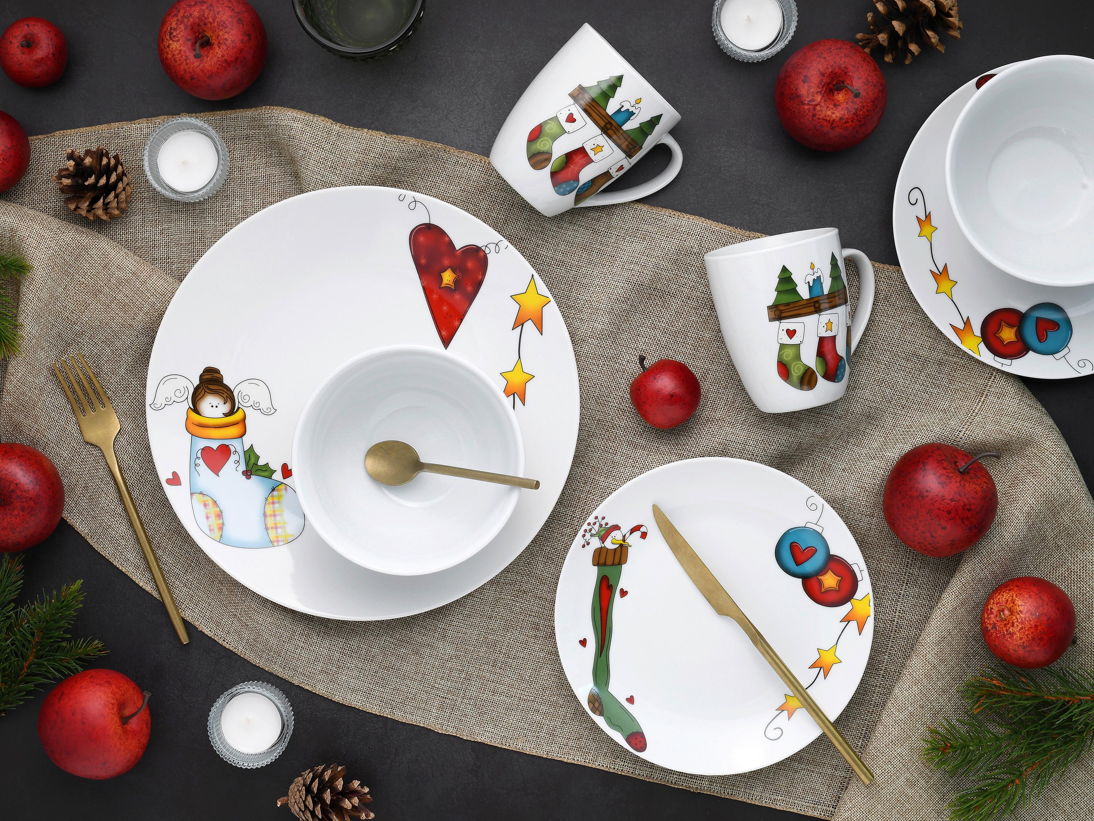 Kombinirani Servis Luna Christmas, 16-Delni - Basics, keramika - Creatable